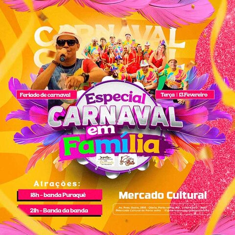 Carnaval da Família - Banda Puraquê e Banda da Banda hoje no Mercado Cultural - Gente de Opinião
