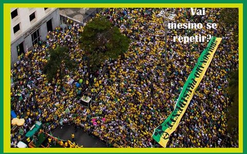 Se acontecer como previsto, multidão pacífica nas ruas de São Paulo, neste domingo, vai sacudir o Brasil 