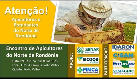 Prefeitura de Porto Velho e Senar realizam o 1º Encontro de Apicultores do Norte de Rondônia