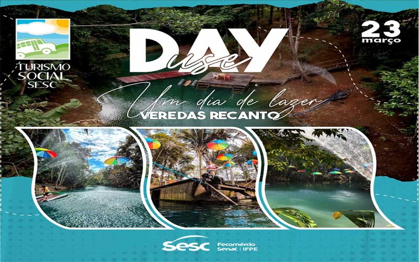 Sesc RO abre inscrições para ‘day use’ ao balneário Recanto Veredas