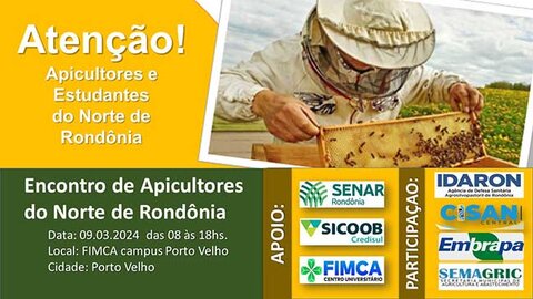 Convite: 5º Encontro Regional de Apicultores em Porto Velho Promete Impulsionar Setor Apícola na Região Norte de Rondônia
