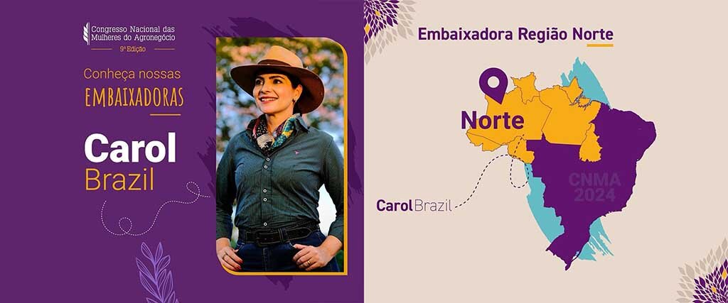 Coordenadora de Marketing do Grupo Rovema é Embaixadora da Região Norte do Congresso Nacional das Mulheres do Agro 2024 - Gente de Opinião