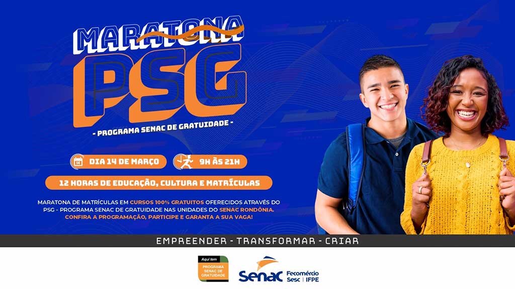 Maratona PSG é marco de 15 anos do Programa Senac de Gratuidade em Rondônia - Gente de Opinião