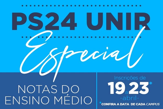 PS Especial via notas no Ensino Médio 2024 – UNIR faz seleção agendada com notas do Histórico Escolar - Gente de Opinião