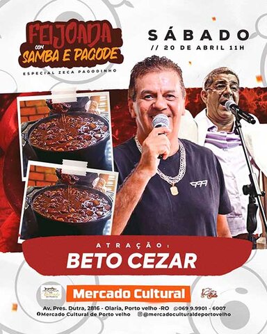 Shows Grátis - Hoje tem Especial Belo no Mercado Cultural - Gente de Opinião
