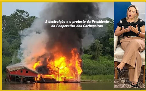Presidente de Cooperativa dos Garimpeiros diz que destruição de dragas e balsas no Rio Madeira “é pura covardia”!
