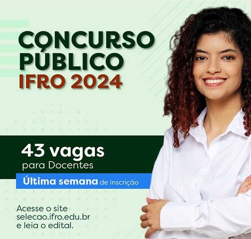 Quarenta e três vagas para Professores são ofertadas em Concurso Público do IFRO - Gente de Opinião