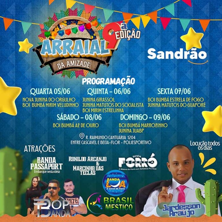 Após três anos, Arraial da Amizade retorna festejos em Porto Velho - Gente de Opinião