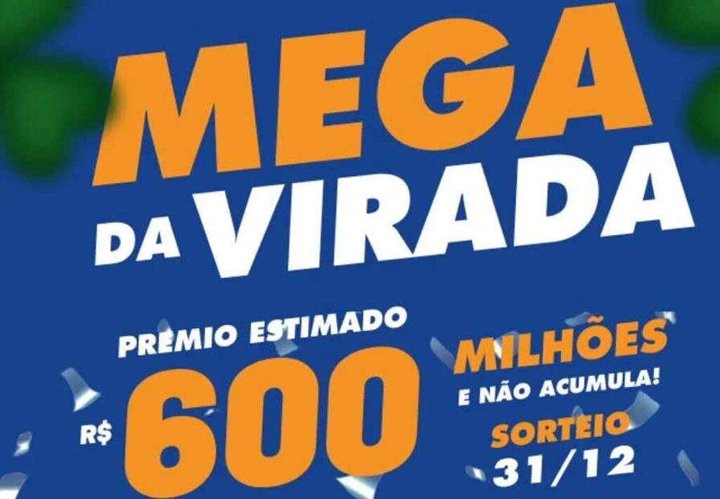 Mega da Virada inicia apostas com prêmio estimado em R$ 600 milhões - Gente de Opinião