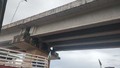 Defesa Civil monitora ponte sobre o rio Madeira após colisão de embarcação