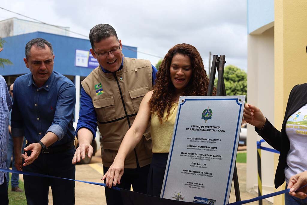 Governador Marcos Rocha e Secretária Luana Rocha Entregam Novo CRAS em Rio Crespo - Gente de Opinião