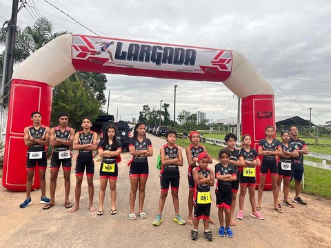 Equipe de triathlon de Porto Velho é destaque no 1º Aquatlhon Acreano