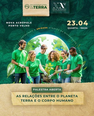 Palestra gratuita marca o Dia Internacional da Mãe Terra em Porto Velho
