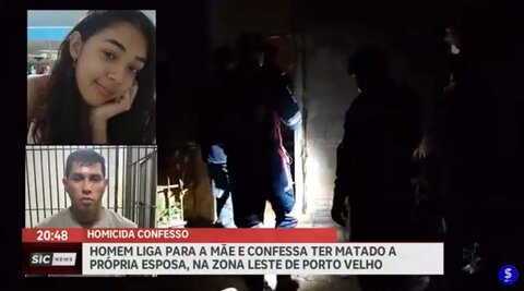 Homem liga para a mãe e confessa ter matado a própria esposa, em PVH