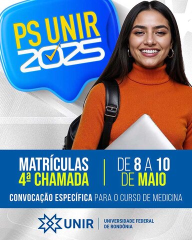 PS UNIR 2025: divulgada 4ª chamada de matrículas para o curso de Medicina - Gente de Opinião