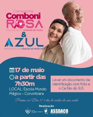 ASSDACO anuncia mais uma campanha de prevenção ao câncer em Corumbiara