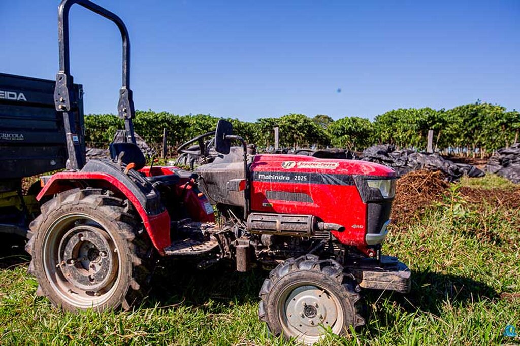 Trator tem sido fundamental para ajudar no cultivo de café (Foto: Thyago Lorentz | Secom ALE/RO) - Gente de Opinião
