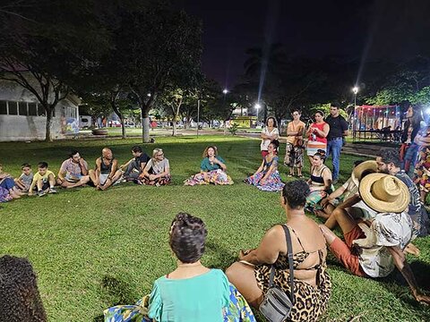 Escola Livre de Teatro Wankabuki realiza Roda de Carimbó em Vilhena