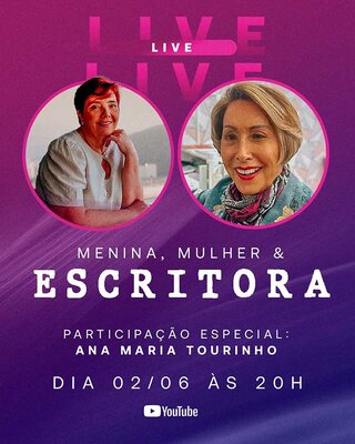 Live imperdível: menina, mulher & escritora!