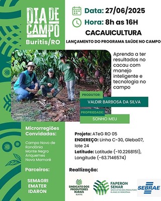 Sistema FAPERON/SENAR lança programa Saúde no Campo durante Dia de Campo em Buritis