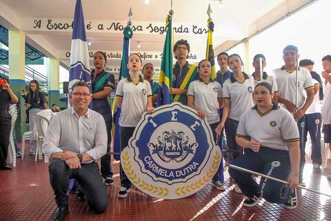 Governador Marcos Rocha entrega escola revitalizada e reforça compromisso com a educação pública em Rondônia