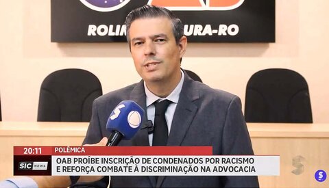 Condenados por racismo não serão aceitos pela OAB
