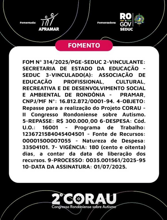 A APRAMAR promove o Congresso Rondoniense sobre Autismo - Gente de Opinião