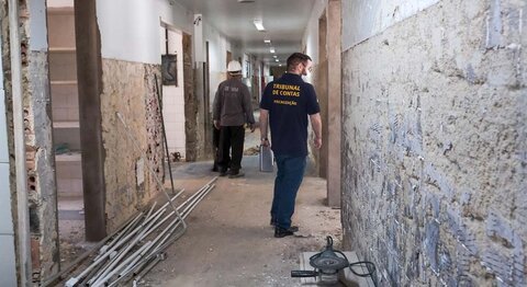 TCE-RO fiscaliza início da reforma na ala cardiovascular do Hospital de Base 