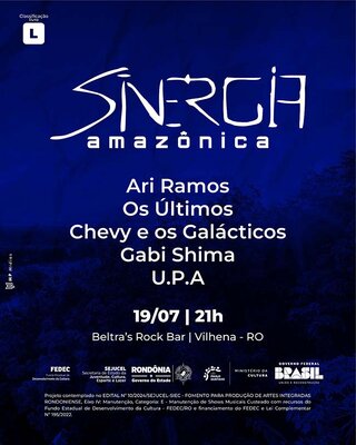 Vilhena recebe show do projeto "Sinergia Amazônica – Laura Brandhuber Convida" neste sábado (19)