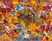 Interações, guache sobre papel (Viriato Moura)