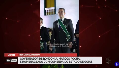 Governador Marcos Rocha é homenageado pelo estado de Goiás