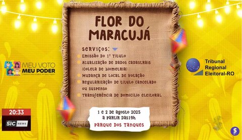 TRE-RO leva serviços eleitorais ao Arraial Flor do Maracujá 2025