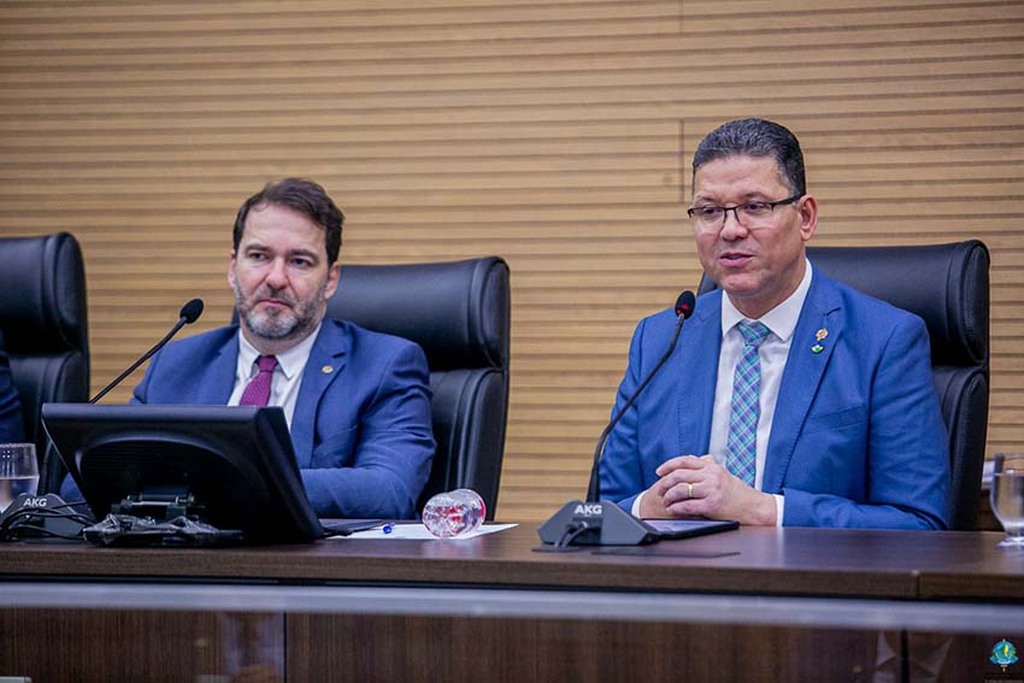 Presidente da Alero e governador destacaram harmonia entre os poderes (Foto: Thyago Lorentz | Secom ALE/RO) - Gente de Opinião
