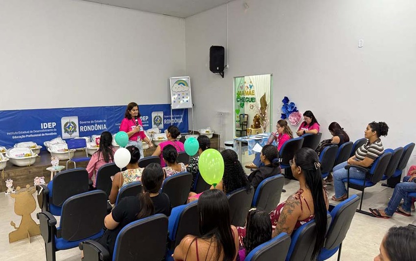 Troca de informações com gestantes e entrega de kit enxoval para bebês integram campanha Agosto Verde, em Rondônia   
