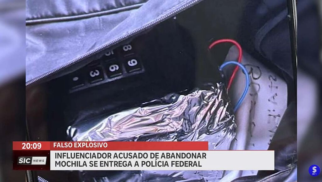Influenciador acusado de abandonar mochila com explosivo falso se entrega à PF - Gente de Opinião