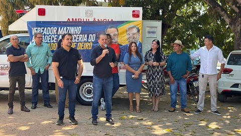 Deputado Cirone assegura recursos e população de Andreazza recebe ambulância