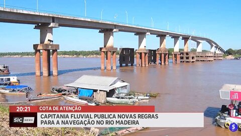 Capitania Fluvial publica regras para a navegação no rio Madeira
