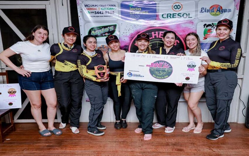 Mulheres na Pesca realiza segunda edição com recorde de participantes em Porto Rolim, município de Alta Floresta/RO