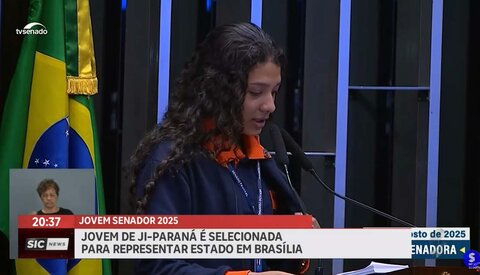 Estudante de Ji-Paraná vai representar Rondônia como jovem senadora em Brasília