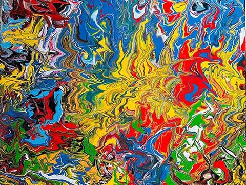 Transcendência, acrílica sobre tela (Viriato Moura)