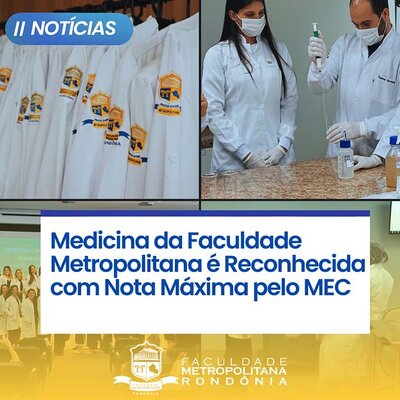 Medicina Metropolitana é Reconhecida com Nota Máxima pelo MEC