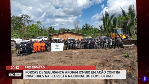 Forças de segurança apoiam ICMBio em ação contra invasores em Floresta Nacional