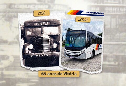 Empresa Vitória chega aos 69 anos com quase três milhões de passageiros transportados por mês