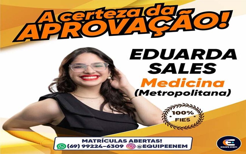Equipe ENEM de professores convoca alunos para nota máxima na prova do Exame Nacional do Ensino Médio em Rondônia