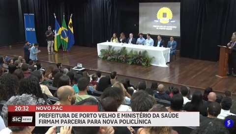 Prefeitura de Porto Velho e Ministério da Saúde em parceria para nova policlínica