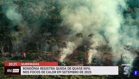 Rondônia registra queda de quase 90% nos focos de calor em setembro deste ano