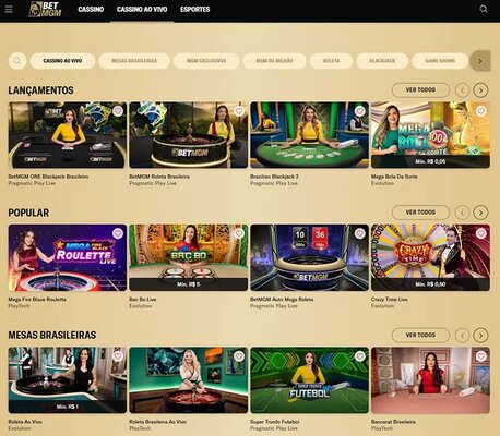 Perguntas e Respostas sobre o Cassino Ao Vivo da BetMGM