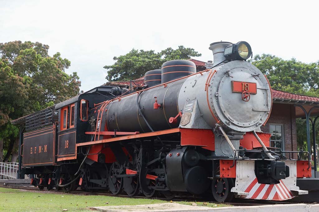 Locomotiva norte-americana nº 18 volta aos trilhos graças a um grupo de mecânicos do município (Foto Divulgação) - Gente de Opinião