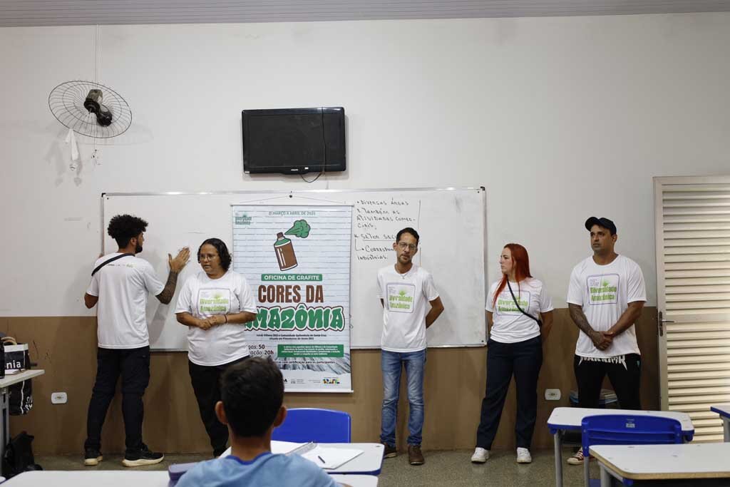 Escola Livre de Arte e Cultura Diversidade Amazônica capacita estudantes com oficina de grafite em RO - Gente de Opinião