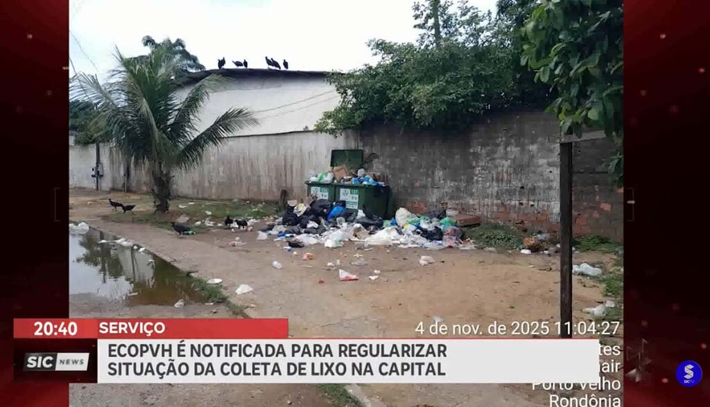  ECO PVH é notificada para regularizar situação da coleta de lixo da capital  - Gente de Opinião